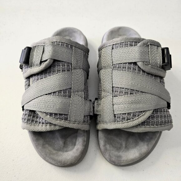 DRACO Slides Mens Shoes Size 10.5,11,11.5 Gray Storm Reflective Sandals NEW +Bag - Picture 6 of 13
